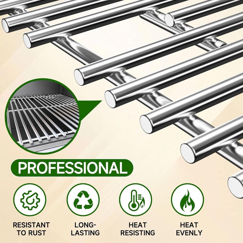 LOCVCDA 15 Inch Grill Cooking Grates Replacement, Stainless Steel Grill Grates for Select Gas Grill Models by Broil King, Broil-Mate, Huntington and Sterling Gas Grill - Image 3